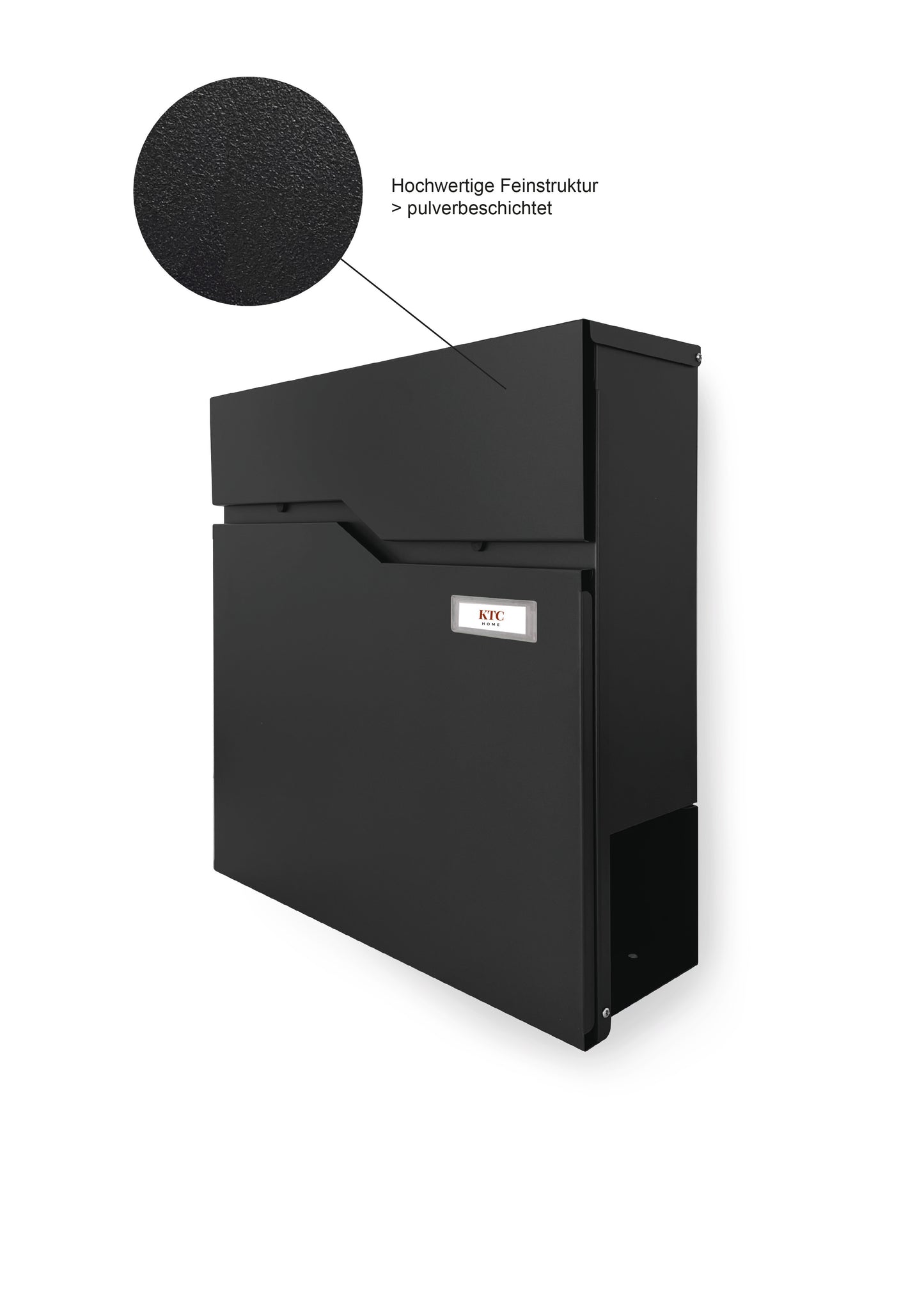 Briefkasten Postlux 4.0 | mit Zeitungsfach und Namensschild