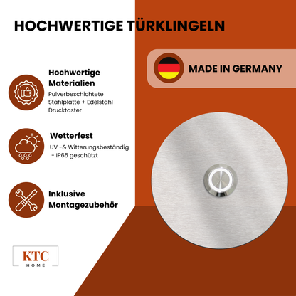 KTC-Home PREMIUM Runde Türklingel Edelstahl