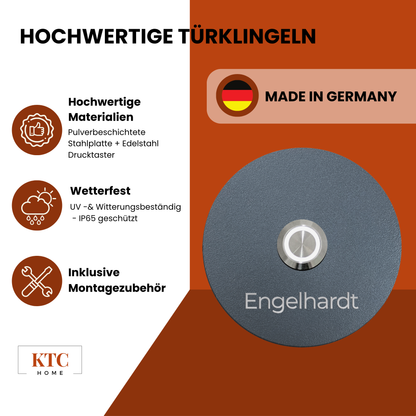 KTC-Home PREMIUM Runde Türklingel Anthrazit