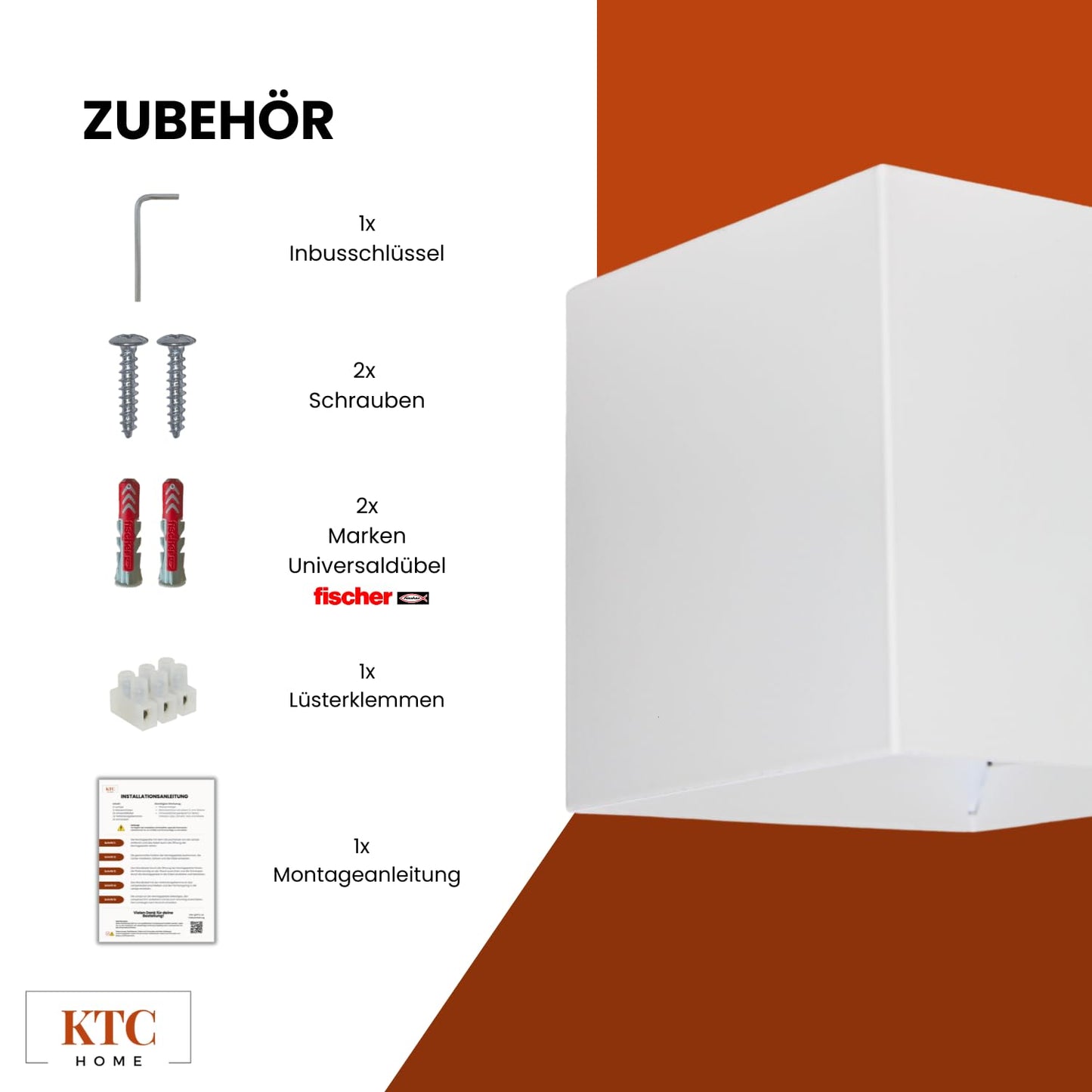 Cubelampe 10x10x10cm | weiß