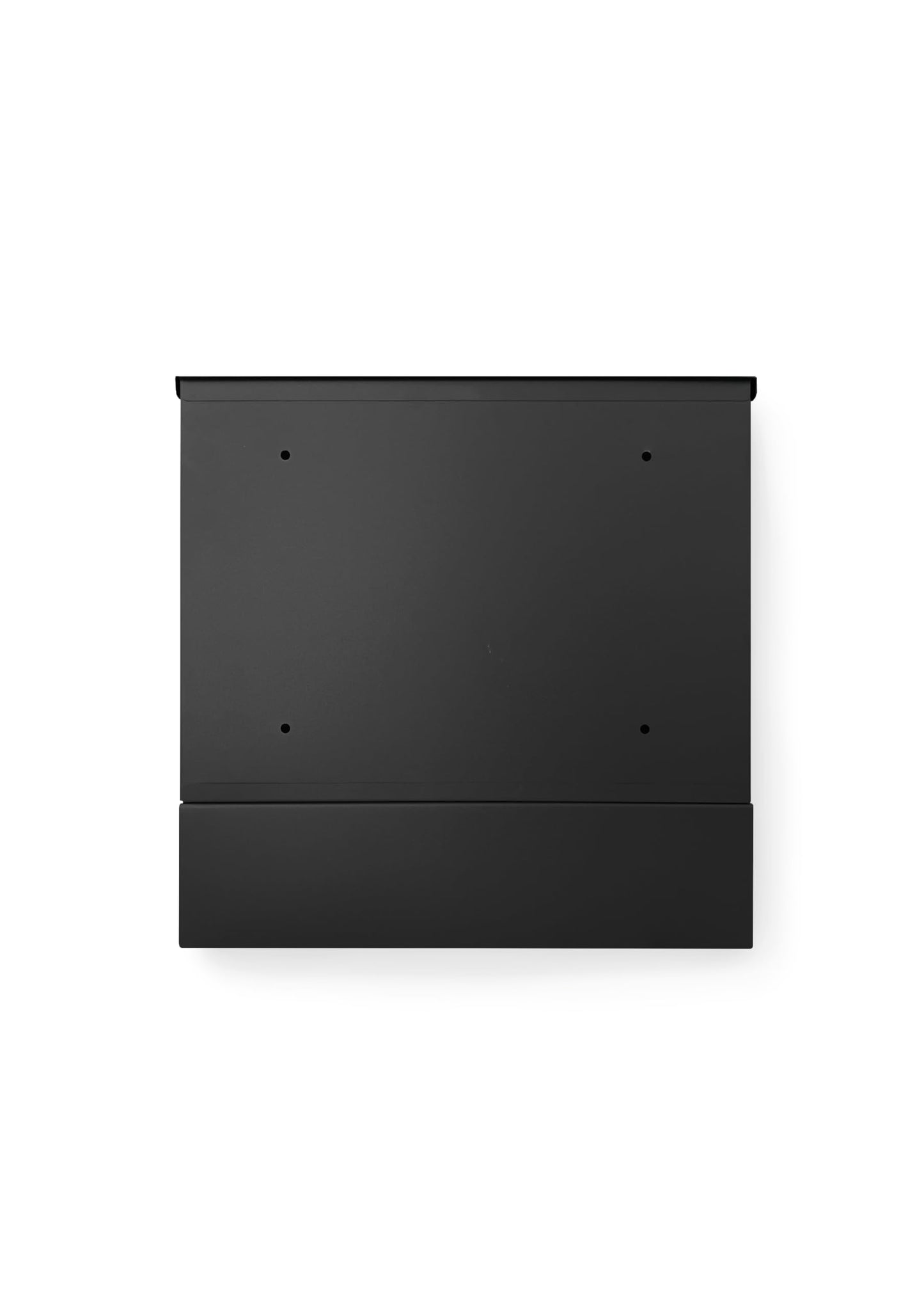 Premium Briefkasten Postlux 4.0 Schwarz - mit Edelstahlblende