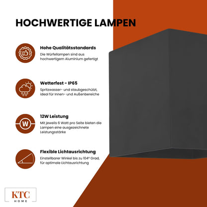 Cubelampe 10x10x10cm | schwarz