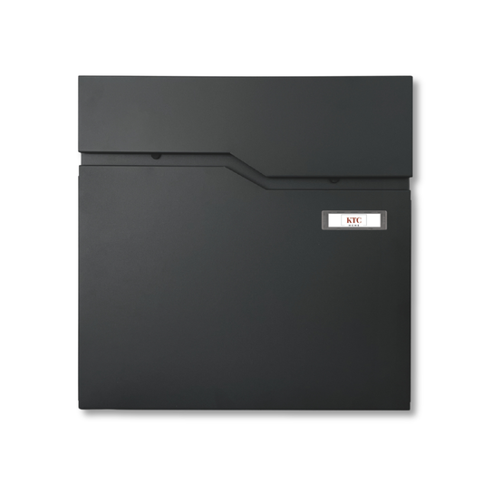 Premium Briefkasten Postlux 4.0 Schwarz - mit Namensschild