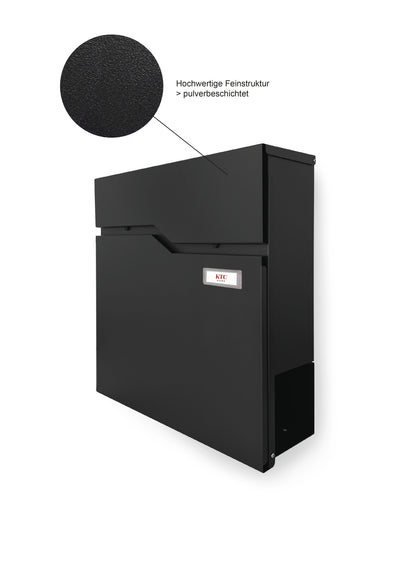 Briefkasten Postlux 4.0 | mit Zeitungsfach und Namensschild