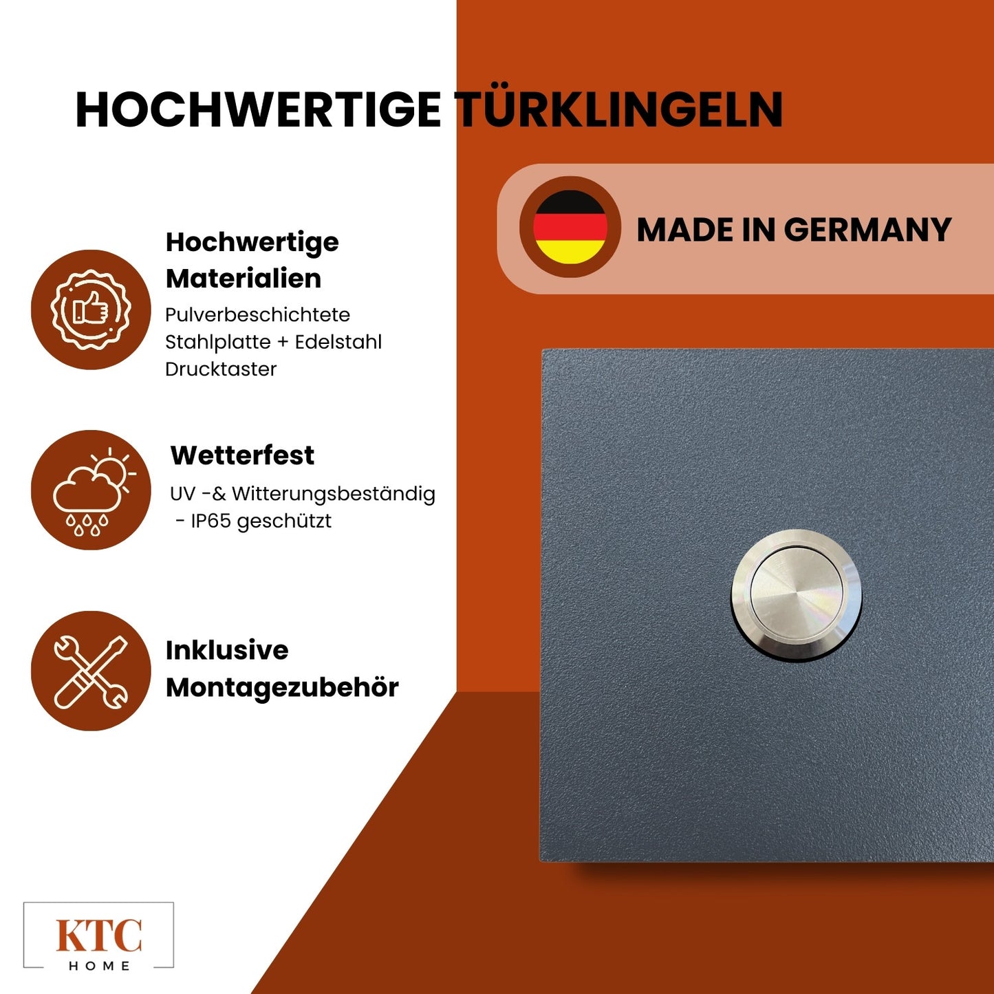 PREMIUM Türklingel pulverbeschichtet