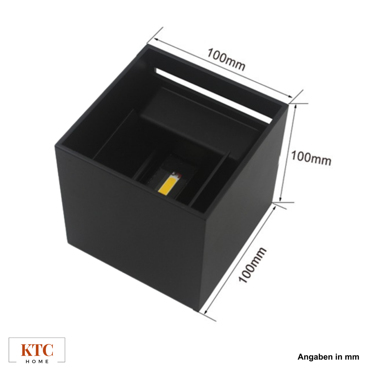 Cubelampe 10x10x10cm | schwarz RAL 9005