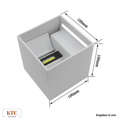 Cubelampe 10x10x10cm | weiß RAL 9016