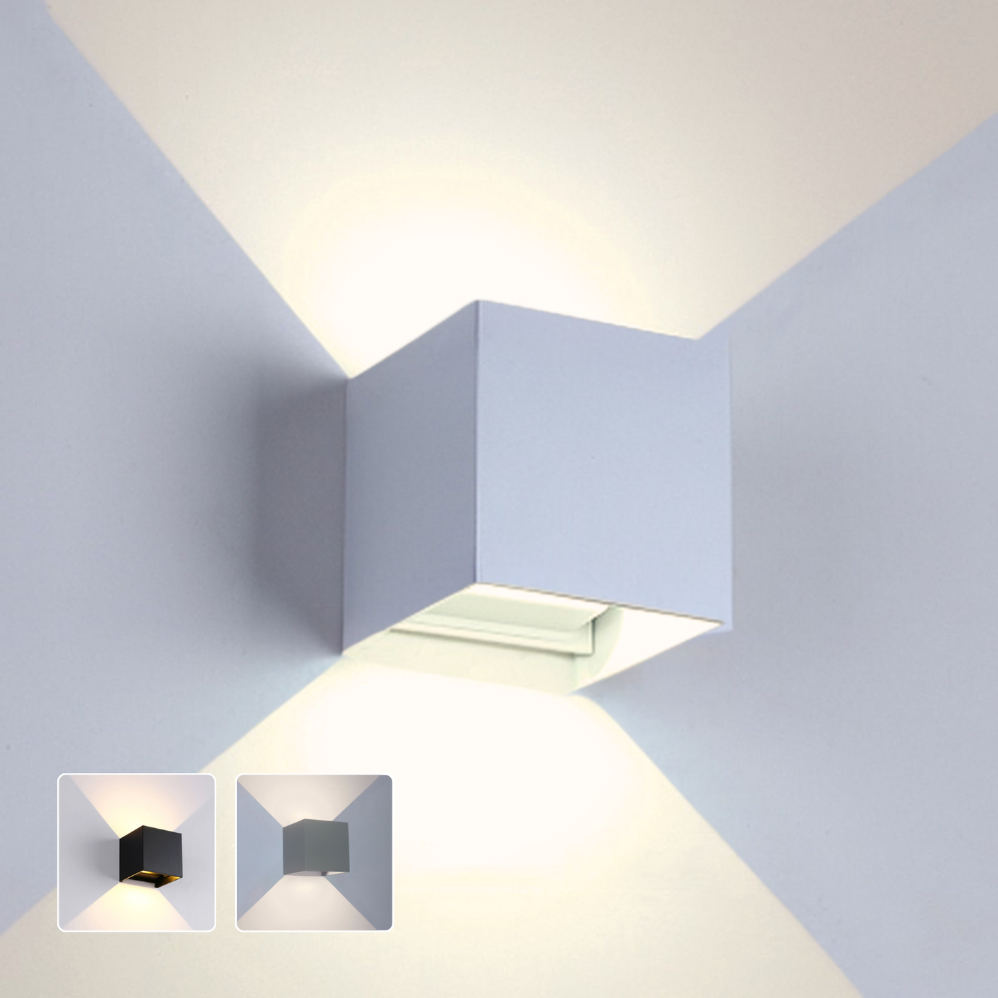 Cubelampe 10x10x10cm | weiß RAL 9016